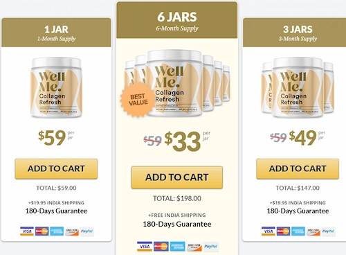 Collagen Refresh pricing details