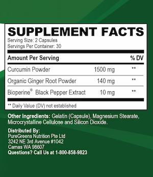 Curafen supplement facts